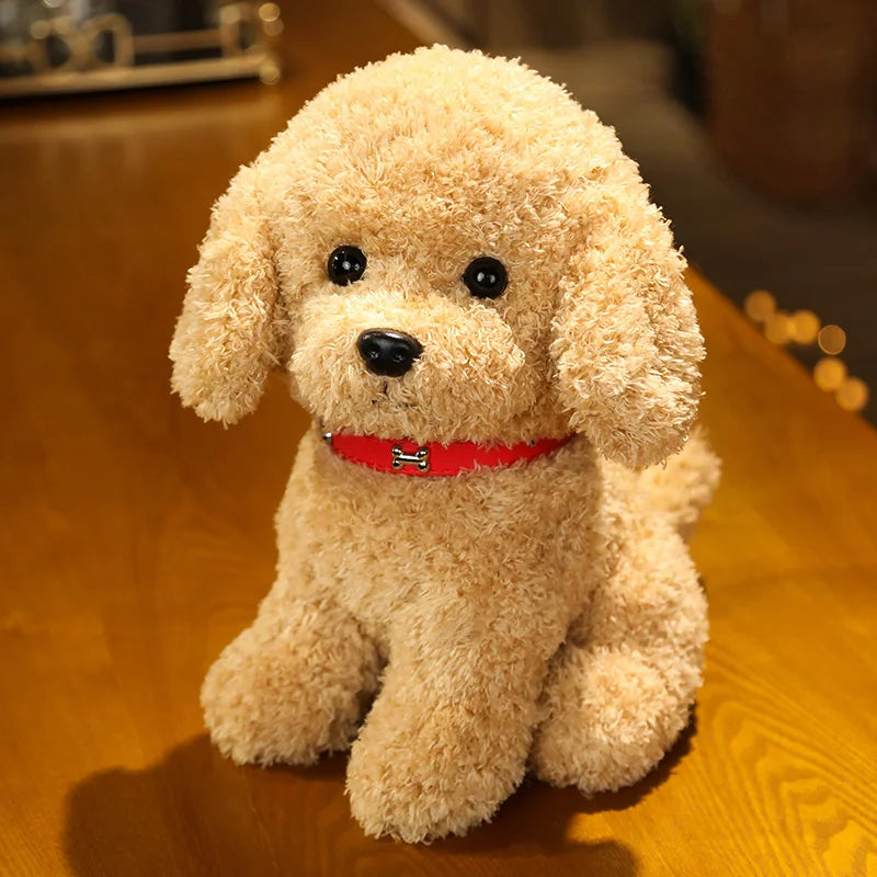 Cute Teddy Dog Plush – Handmade Simulation Poodle