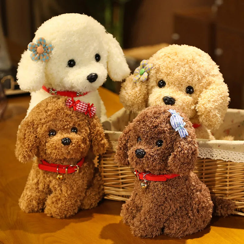 Cute Teddy Dog Plush – Handmade Simulation Poodle