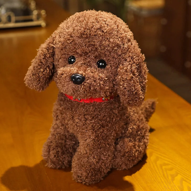 Cute Teddy Dog Plush – Handmade Simulation Poodle