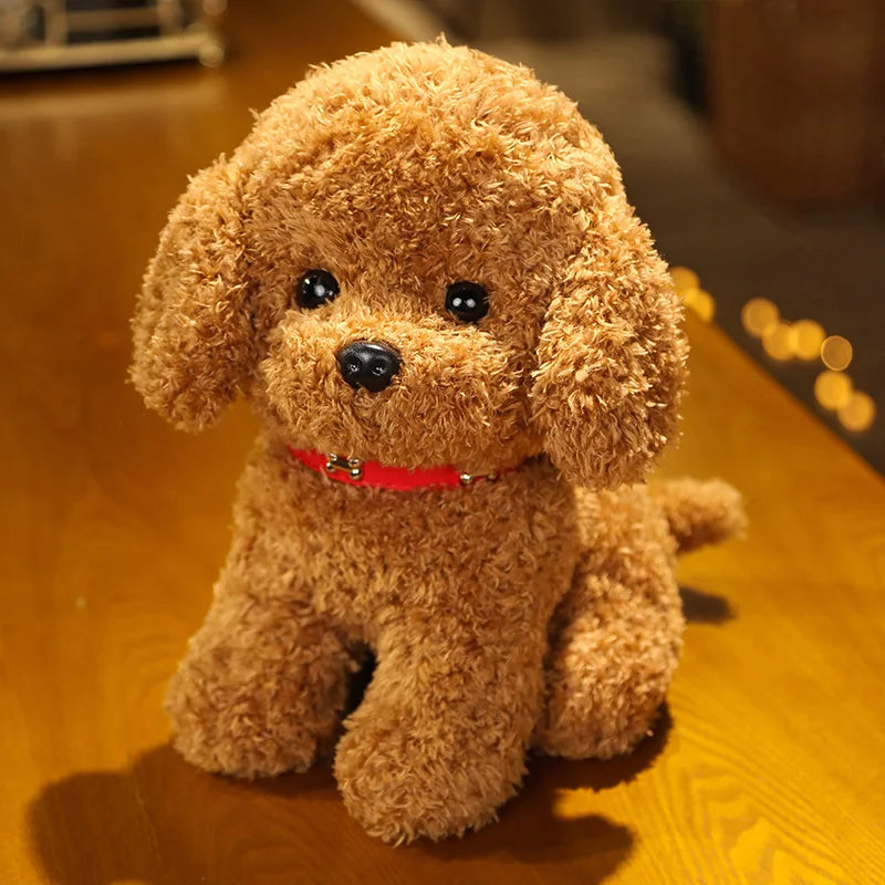 Cute Teddy Dog Plush – Handmade Simulation Poodle