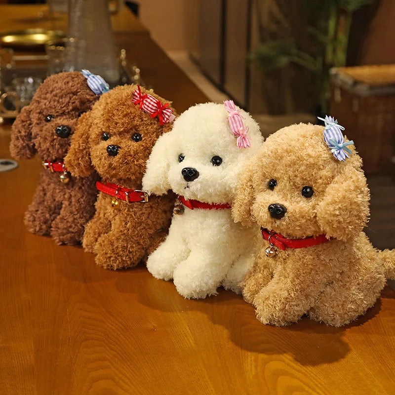 Cute Teddy Dog Plush – Handmade Simulation Poodle